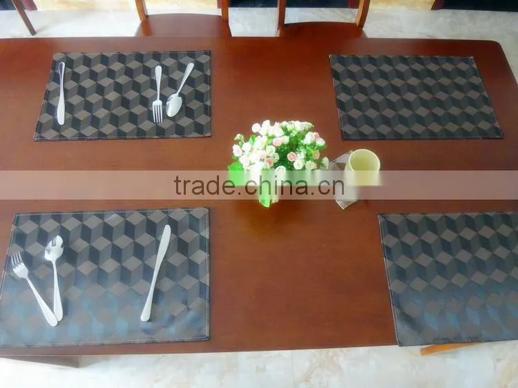 High quality PVC 3D Placemat hotel restaurant