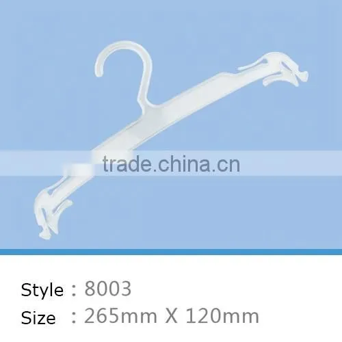 wholesale fashion design plastic clothes hanger for underwear and bra
