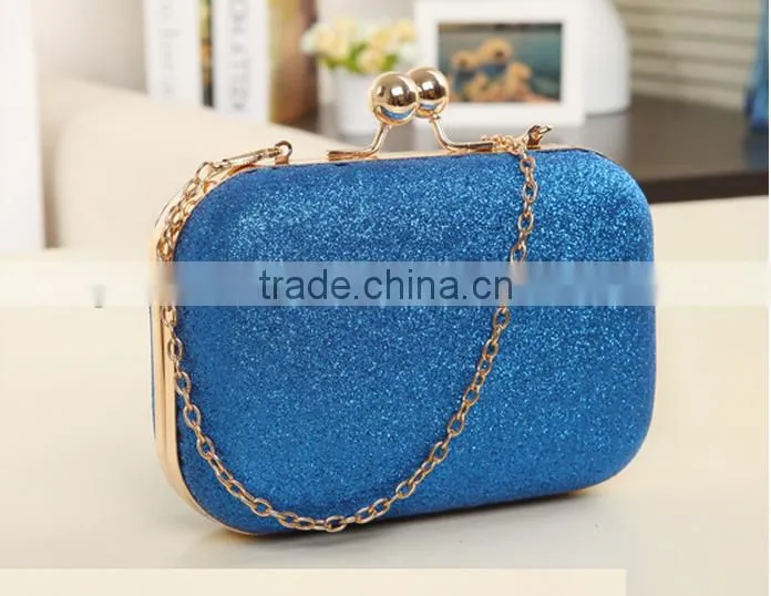 New shining evening bag wholesale ladies small box bag
