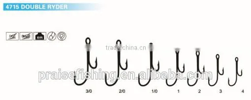 Brown Paint High carbon steel hooks PR-4715 DOUBLE RYDER CARP fishing hook