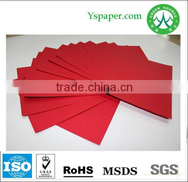 110g dark red colour paper board