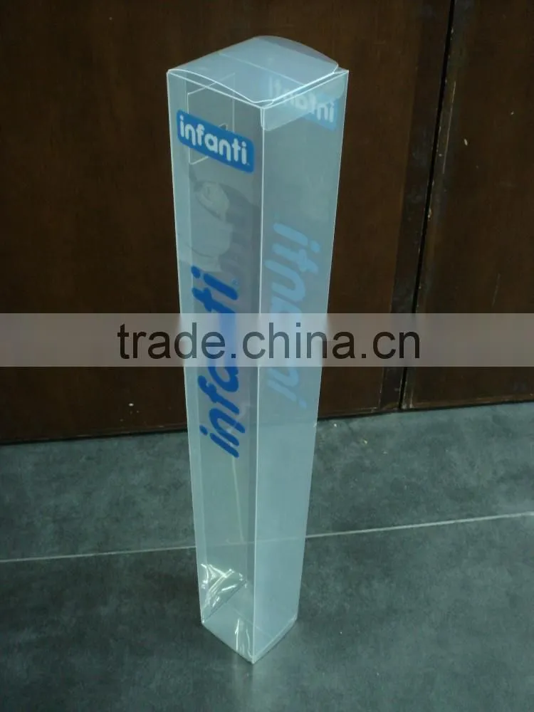 clear soft crease plastic PET box