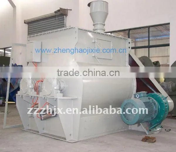 Dry mortar double shaft paddle mixer