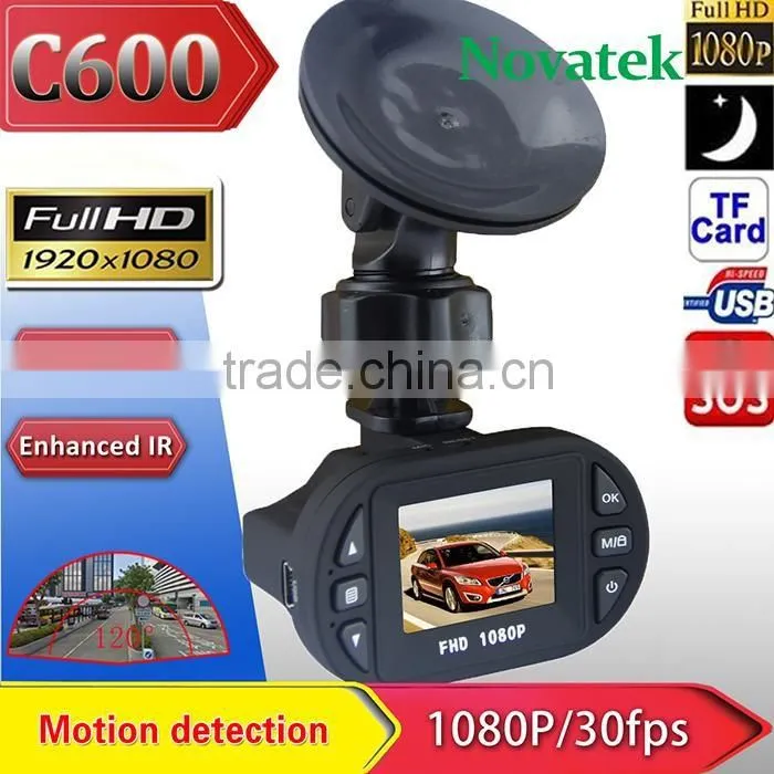 1080P Full HD High Quality Resolution 1.5 inch LCD 120 Degree Wide Angle Lens Car DVR w/ TF Memory Card Up to 32GB C600