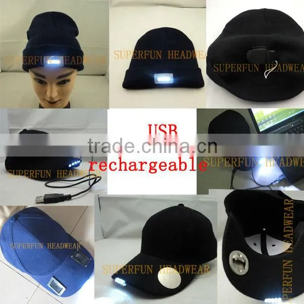 hot sale 2013 year camoflage LED light sun visors caps and hats
