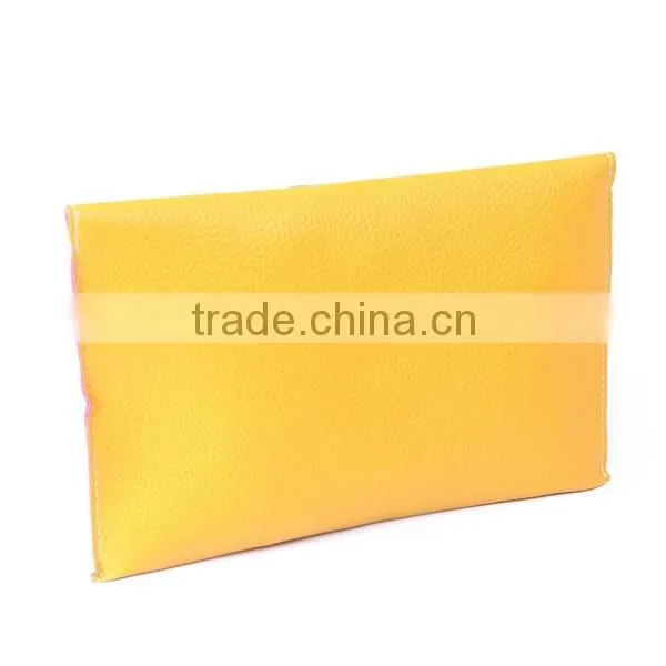 Fashion Yellow Evening Bags Envelope Clutch Crossbody Satchel Purse Leather Lady Bag