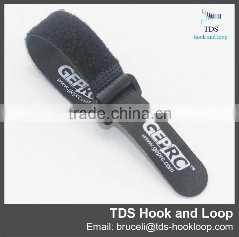 adjustable custom logo hook and loop fastening buckle strap