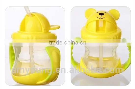 new design baby product kids cup plastic cute ideas easily bears drinking bottle,korea innovative products baby cups