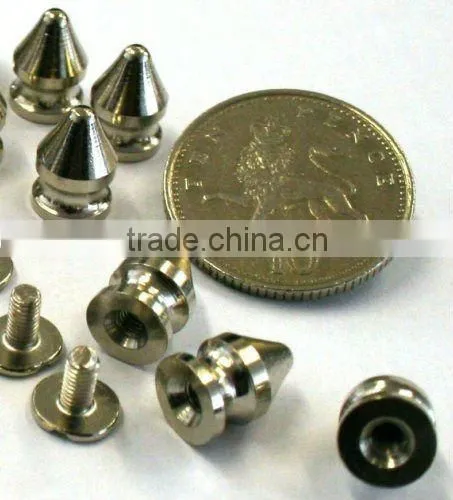 Crystal rivet for leather products