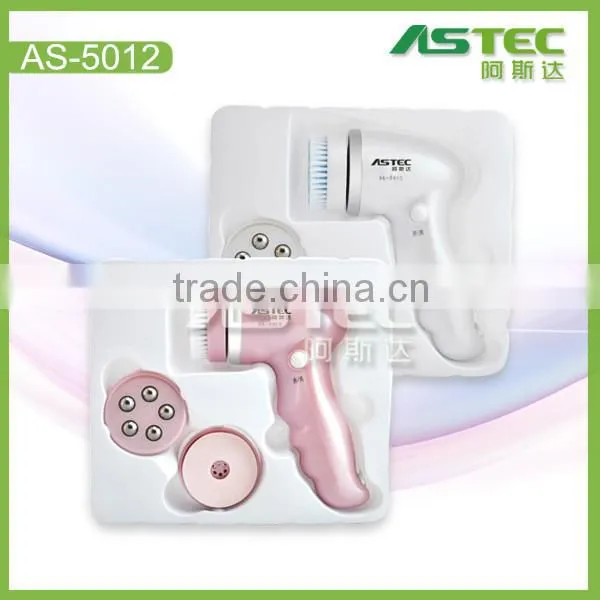 AS5012 3 in 1 sonic facial cleanser brush face peeler massage