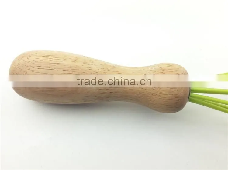 Good quality europe wooden handle whisk