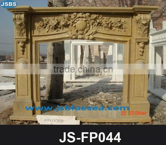 Outdoor marble fireplace mantel