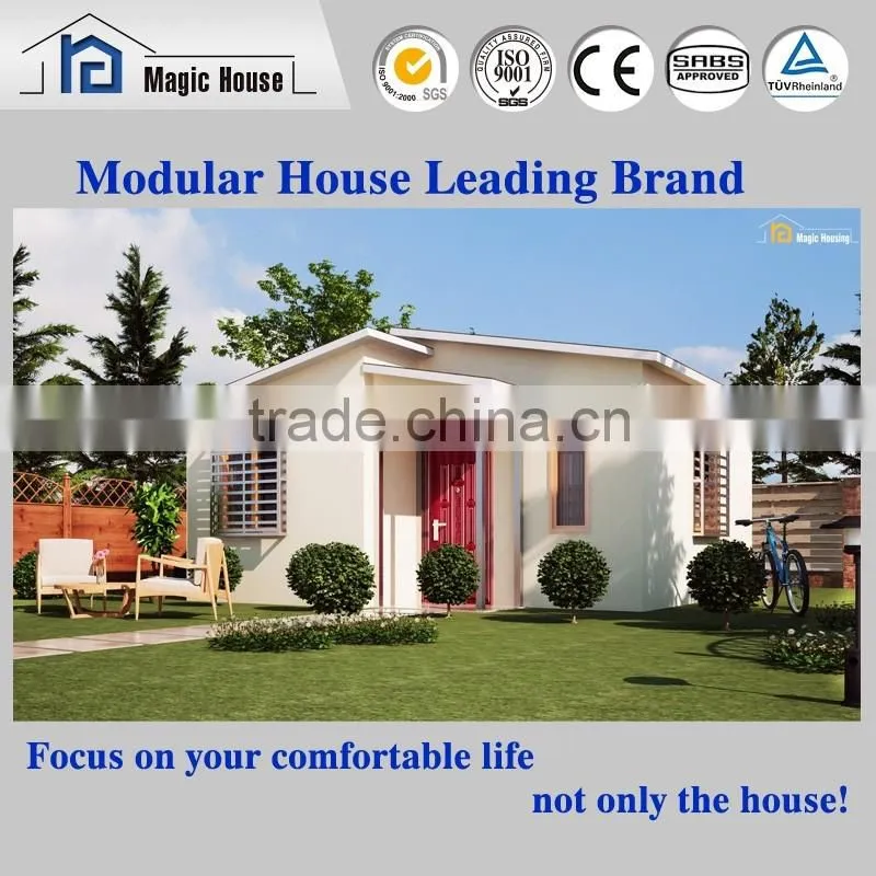 Prefabricated One Bedroom with Bathroom/Luxry Prefab Houses Easy Assemble