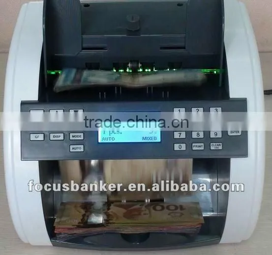 CHF money counting machine with pcs&value counting and counterfeit detection