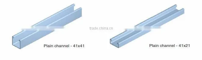 Single Steel Plain Channel Roll Forming Machine of size 41x41, 41x21