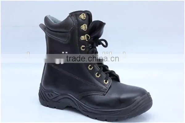 PU injection work boots for construction light surface leather safety shoe 8083