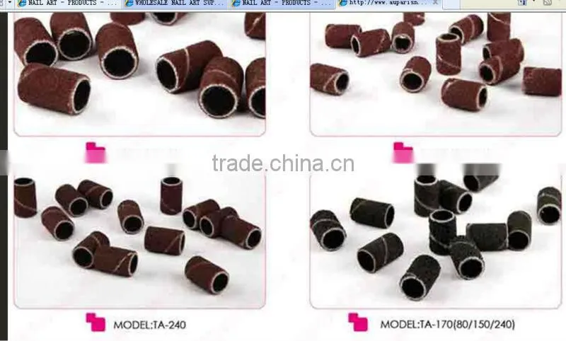 nail file drill bits set - Diamond Drill Bits Set-Ti-Plated -for Nail Art / Manicure / Polishing Machine - wholesale