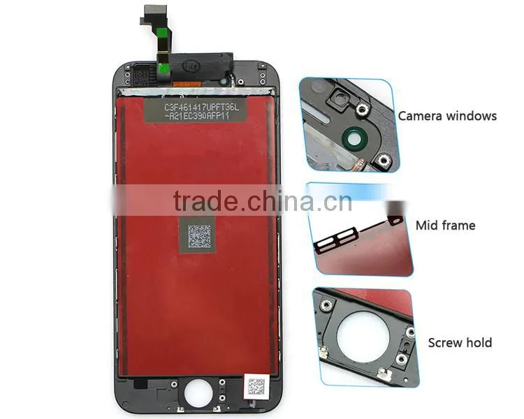 Trade Assurance copy lcd + touch screen + frame unlocked digitizer for iphone 6 refurbished
