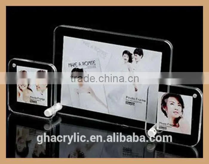 GH-P0016 Desktop calendar style plastic picture photo frame plexiglass photo frame