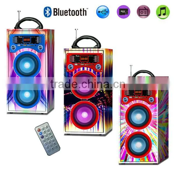 NT-WS001 USB TF FM wood speaker