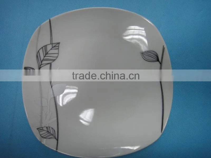 ceramic porcelain pizza plate / white ceramic pizza plate / ceramic dinner plates