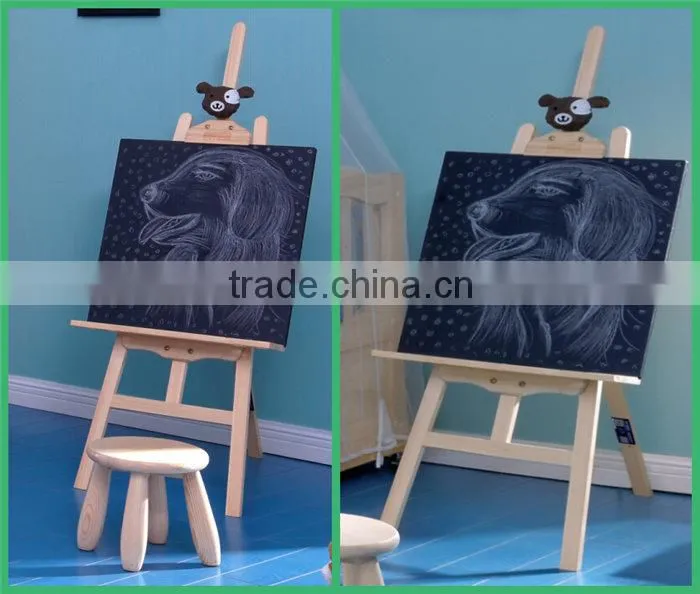 Kids drawing easel,artist wooden painting easel#SP-P005