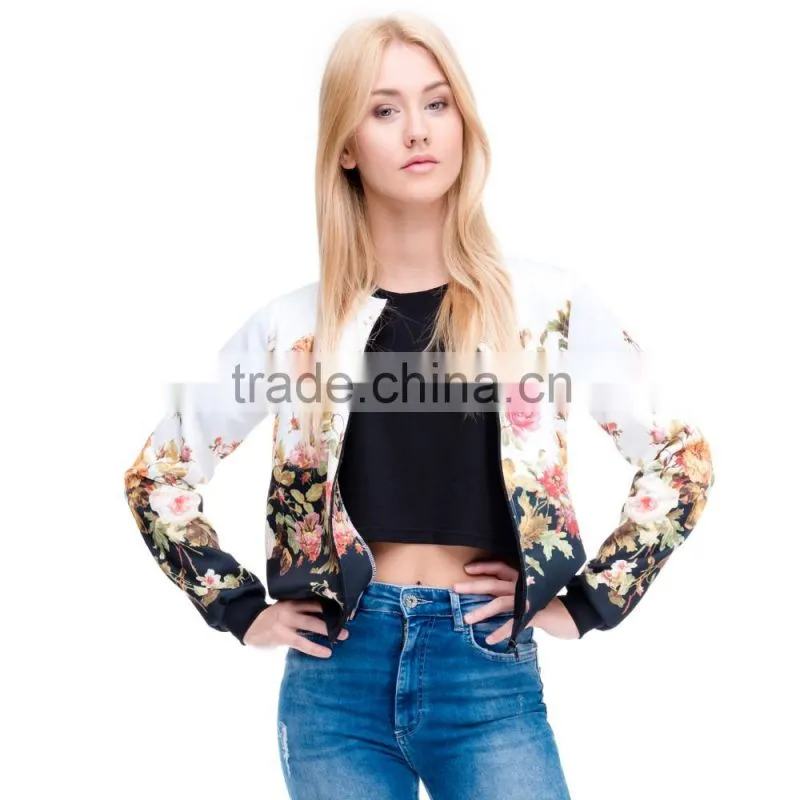 3D emoji printing hot fashion girl emoji bomber-jacket little moq to custom