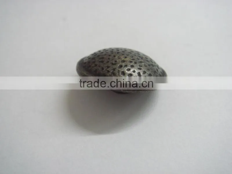 18mm one hole dotted shank metal togggle coat buttons
