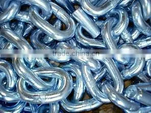 G70 DIN764 hot dip galvanized welded steel long link chain