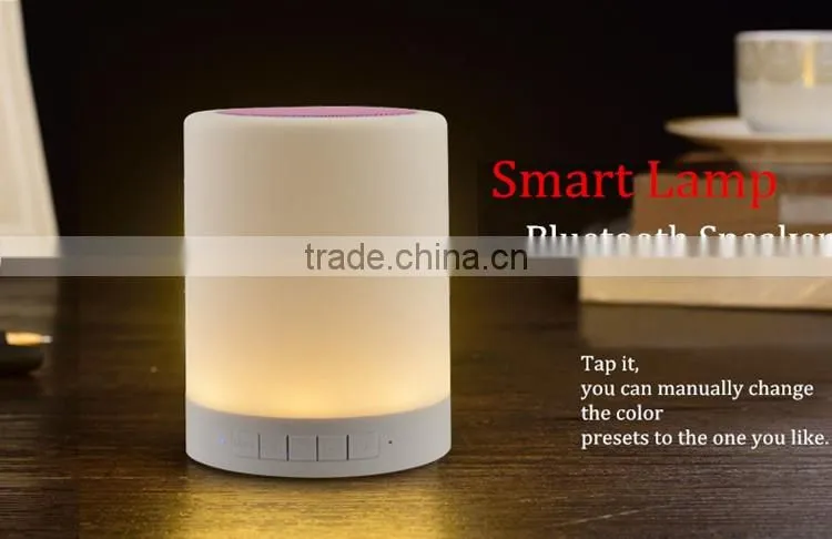 Touch Sensor Portable Mini Bluetooth Speaker Lamp for Computer, Laptop, Phone,TF Card