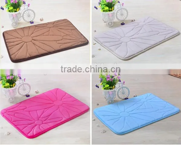 home designs flannel yarn polyester embossed photo mats