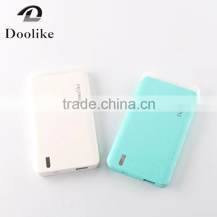 2016 newest 6000mah led torch light outdoor pocket power bank