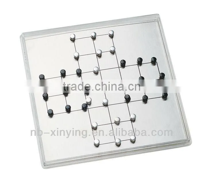 mini popular metal magnetic single chess