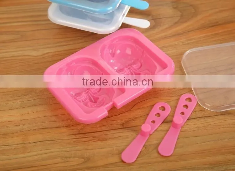 Fashional creative character shaped high quality 2-in-1 plastic Ice Cream Marker
