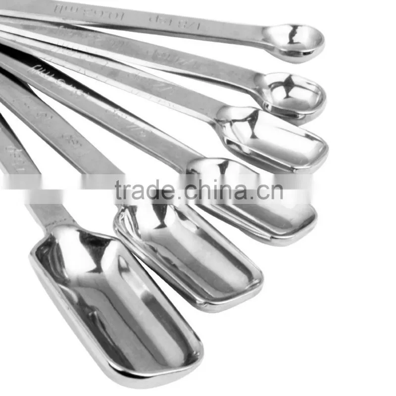 Premium Quality Measuring Cups and Spoon Stainless Steel 11 Piece Stackable Set by KitchenMade