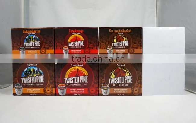 Customized paper box for packing coffee sachets