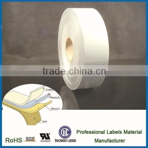 PVC film self adhesive labels material for outdoor ,excellent printing