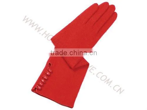 HS119 ladies winter studded leather gloves
