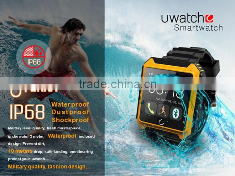 2015 New iOS Android Wrist watch with waterproof dustproof and shockproof function