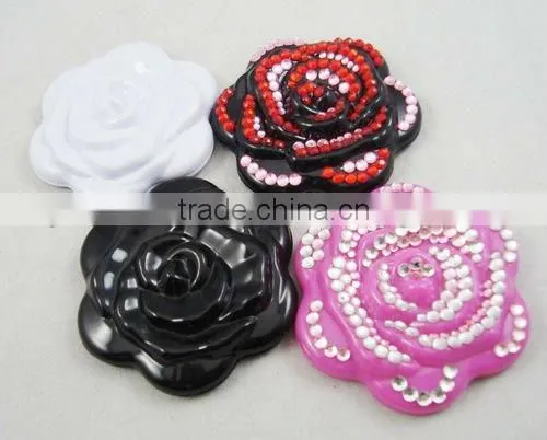 Flower shape plastic cheap beauty mirror for promotion