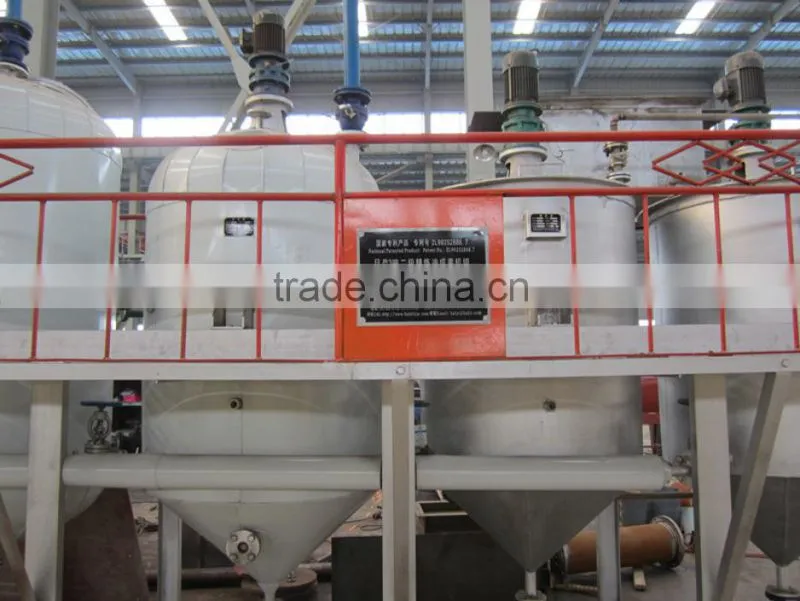 100TPD machinery equipment sunflower oil refining machine from huatai brand