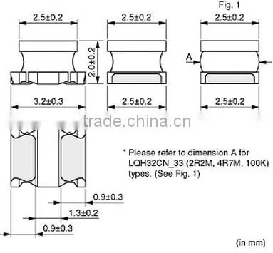 10uH 300mA 0.572ohm 1210 MuRata SMD Power Inductor Coil