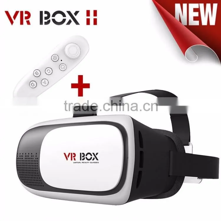 VR BOX Head Mount Bluetooth Virtual Reality VR 3D Glasses Gamepad