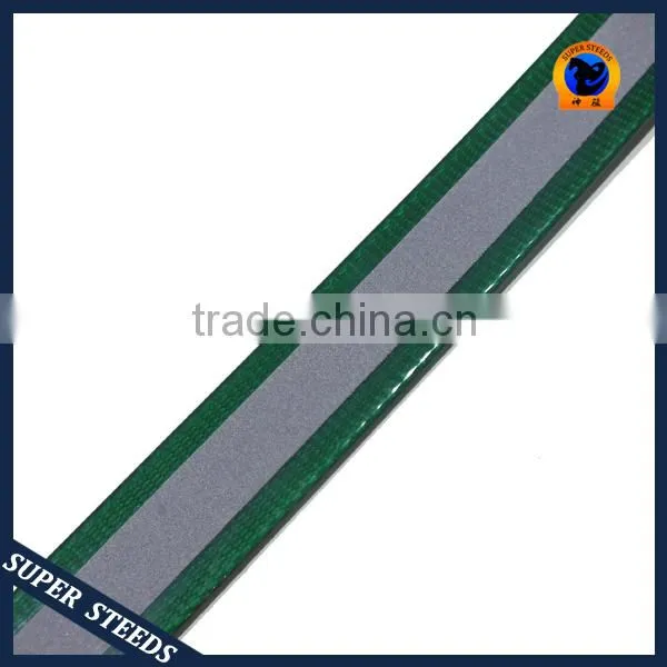 Fluorescent polyurethane pet collar with reflective tape