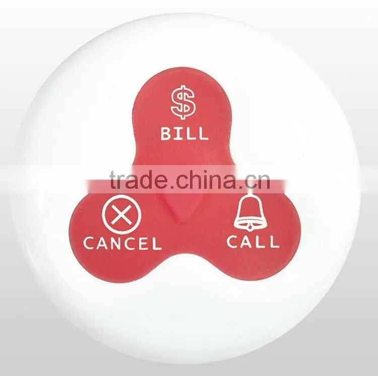 Wireless service waiter remote call bell system