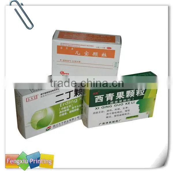 Custom Printing Paper Medicine Box