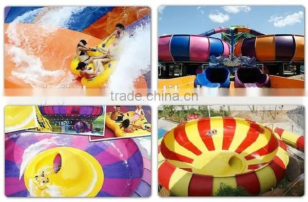 Water Amusement Park Fiberglass Space Bowl Slide