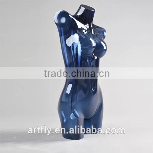 fashion transparent female half body torso mannequin