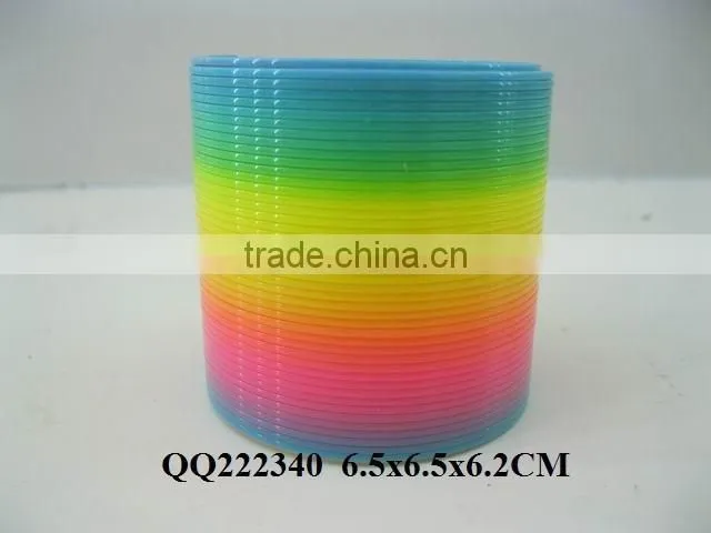 6.5*6.2CM Rainbow ring,plastic toy rainbow ring,toys rainbow ring