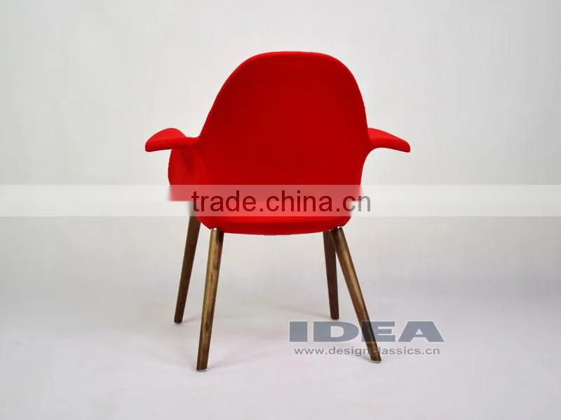 Replica Eero Saarinen Organic Chair - Red Fabric